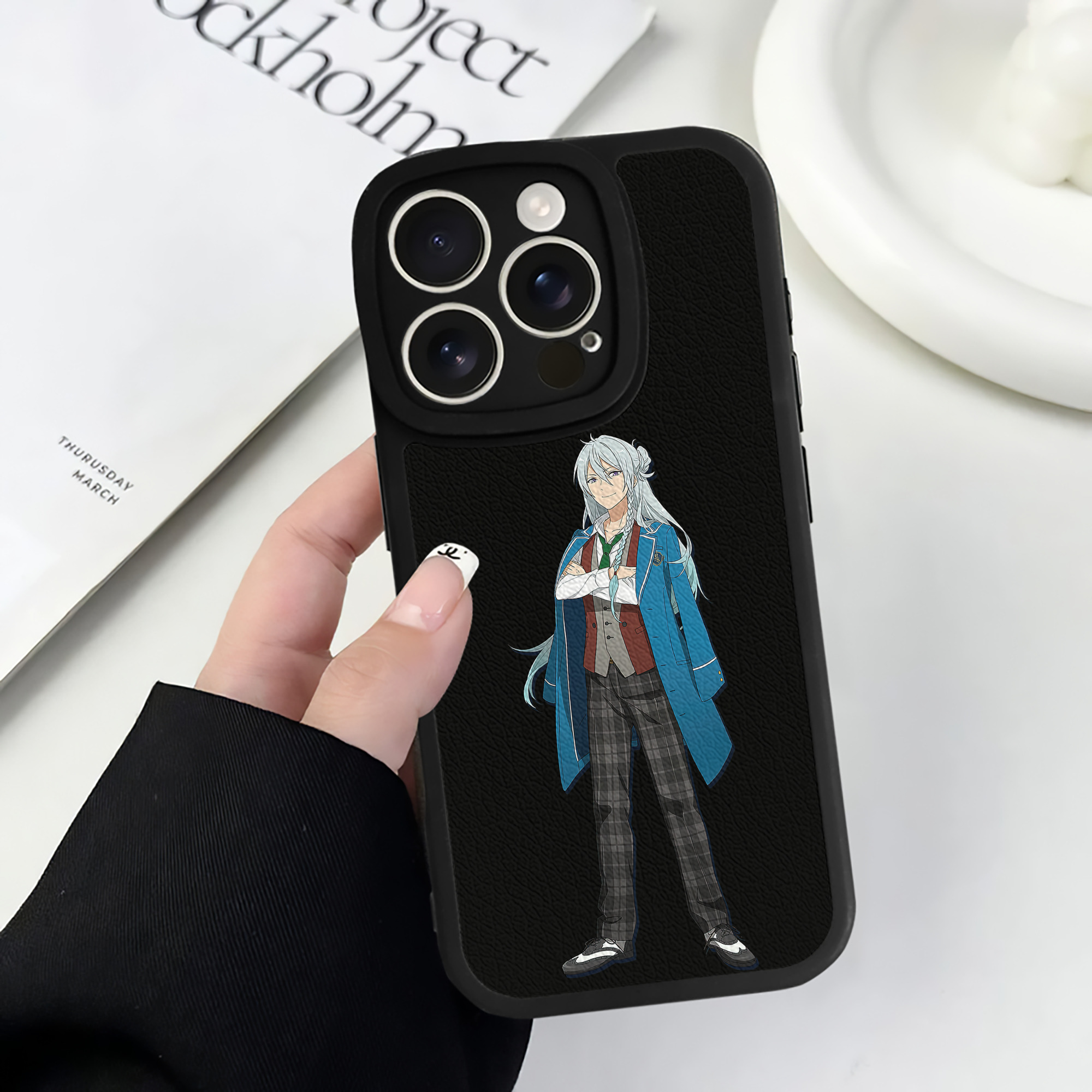 （画像用） あんさんぶるスターズ! Ensemble Stars 【iPhone 16シリーズ対応】シリコンスマホケース（レザー調） 材質：シリコン